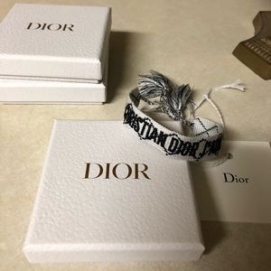 Christian Dior Friendship Bracelet White Black/Wo… - image 1